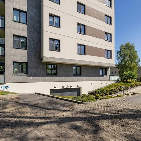 Partyzantow Monochrome & Modern In By Renters Apartment Sosnowiec